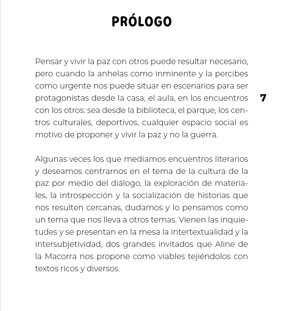 Puentes y no  muros. Educar para la paz