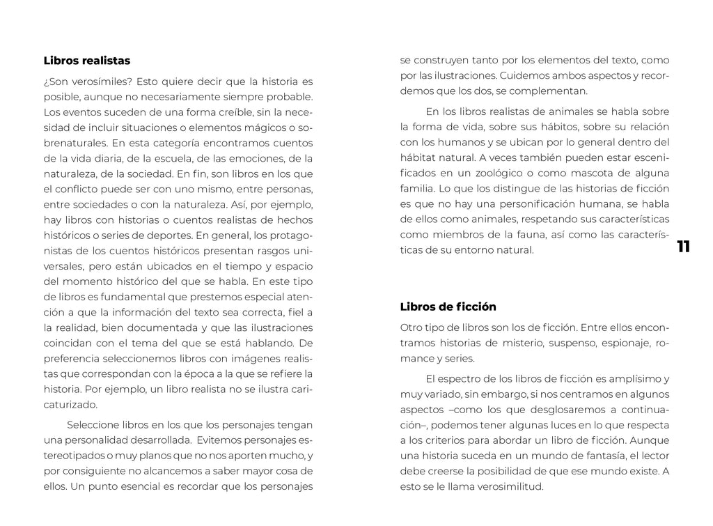 Análisis de libros y etapas lectoras