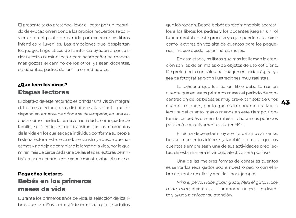 Análisis de libros y etapas lectoras