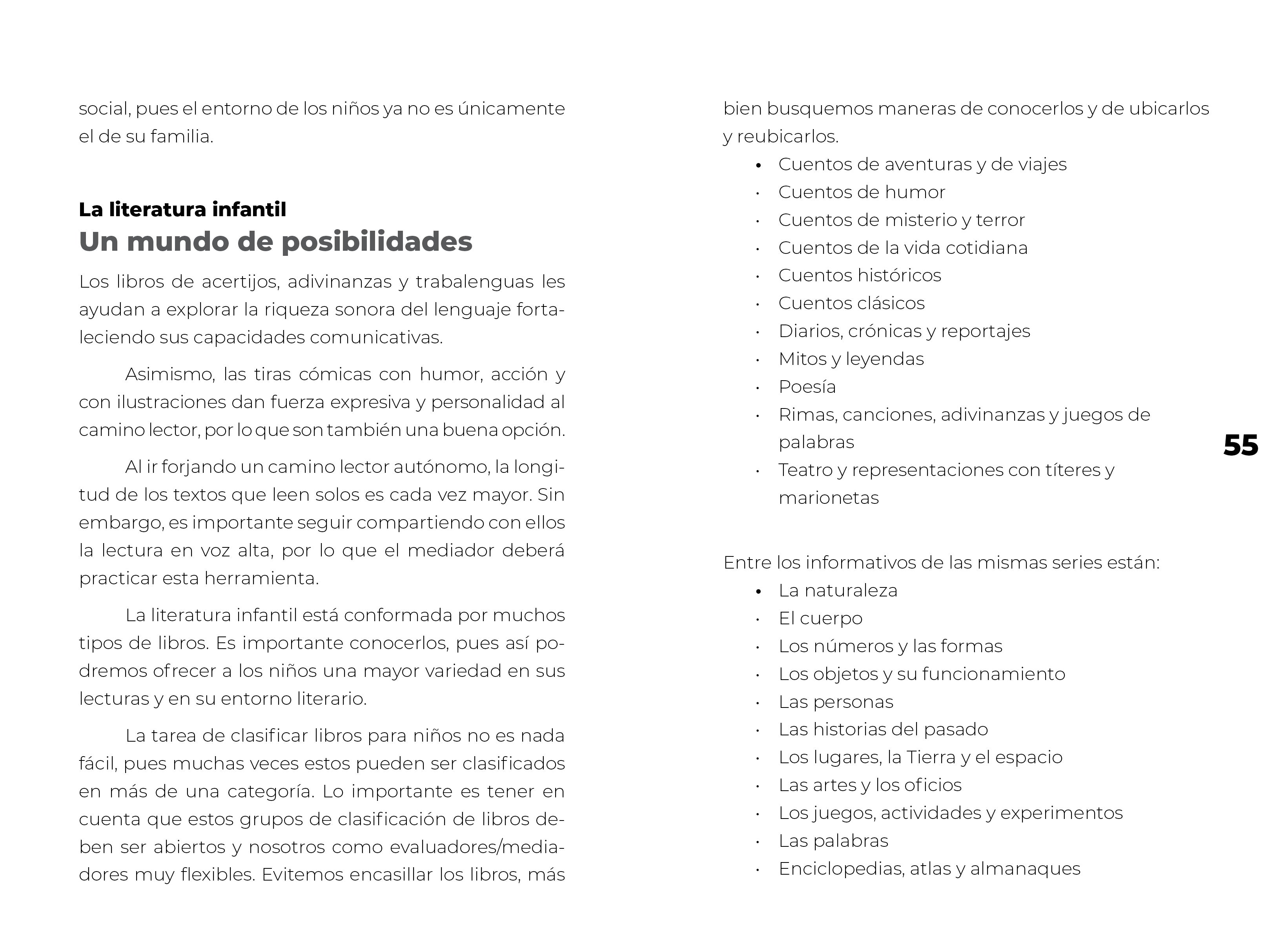 Análisis de libros y etapas lectoras