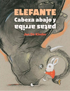 Elefante cabeza abajo patas arriba