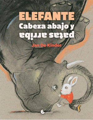 Elefante cabeza abajo patas arriba