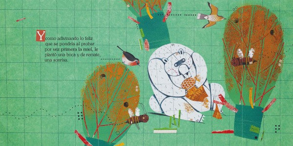 El oso que jamás había probado la miel