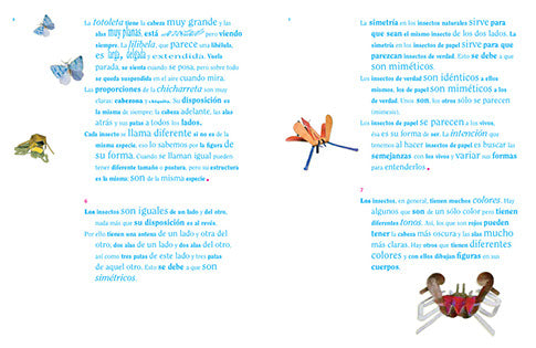 Animales en el aire de papel