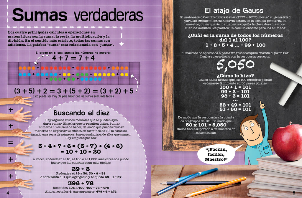 Super sumas. Suma, resta, multiplicación y división