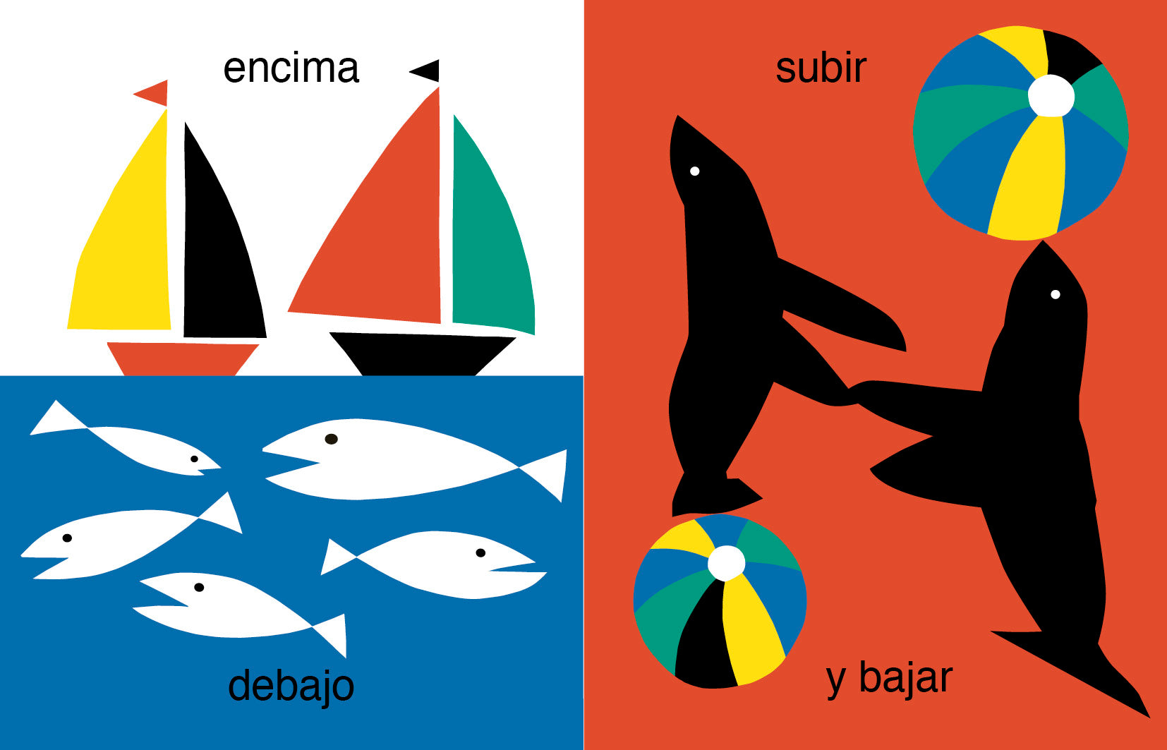 Encima debajo