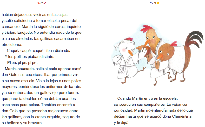 Martín Martán  fuera del gallinero